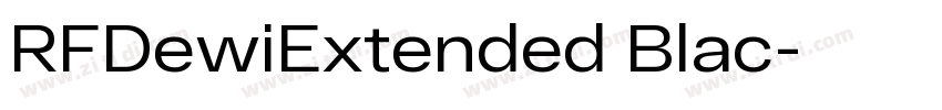 RFDewiExtended Blac字体转换